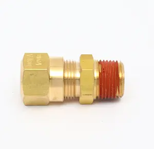 Dot Approved Brass Fittings Male Quick Connector Stopper Adapter Industry Circular Connector