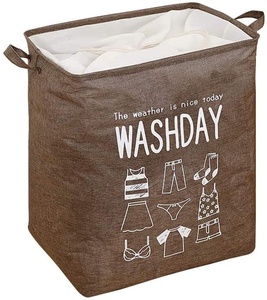Foldable Customized 600D Oxford Cloth Folding Large Laundry Basket <strong>Collapsible</strong> Drawstring Clothes Hamper <strong>Storage</strong> with Handle - Product Image 6