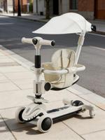 Trottinette pour enfants multifonctionnelle quatre-en-un, 1 à 6 ans, garçon et fille, planche à roulettes pour bébé, peut s'asseoir et pousser la planche à roulettes pour enfants