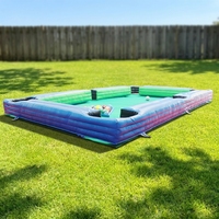 WINSUN Jeu de billard gonflable en PVC pour piscine, avec souffleur inclus, modèle de football pour parcs de jeux, en promotion