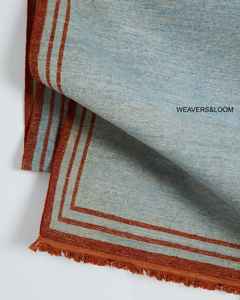 Tapis en laine Ghazni 100% noué à la main, terracotta By The Sea, pour salon, chambre à coucher, salle à manger, tapis d'intérieur noué à la main - Product Image 1