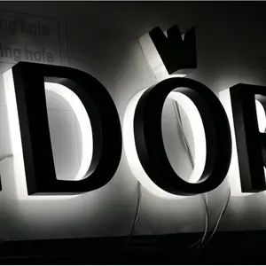 High Quality LED Signage Building Signs Led Channel Letters Acrylic Sign For Restaurants Logo