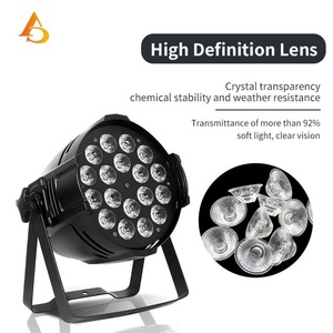 AICPOSE - Juego de 18 Luces LED Planas de Aluminio DMX para Discoteca, Luces LED para Escenario, Luces para DJ - Product Image 4