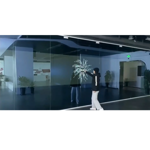 การฉายภาพแบบโต้ตอบเทคโนโลยีเลเซอร์ความแม่นยำ2มม. การฉายภาพกระจก3D ด้านหลังแบบโปร่งใสหน้าจอขนาดใหญ่ปรับเทียบอัตโนมัติ - Product Image 3