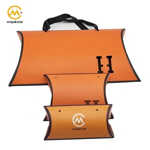 Wholesale Customized <strong>Christmas</strong> Gift Packaging Small <strong>Pillow</strong> Favors Paper Box with Ribbon Handle - Product Image 5