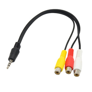 อะแดปเตอร์สายเคเบิล AV ขนาด 3.5 มม. ชายต่อ 3Rca หญิงสำหรับกล่องรับสัญญาณทีวีการเชื่อมต่อเสียงวิดีโอ - Product Image 4