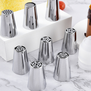 6 uds. Juego de puntas de tuberí<span class=keywords><strong>a</strong></span> rusas para galletas, magdalenas y pasteles, juego de decoración de pasteles, boquilla para hornear DIY, Kit de puntas para glaseado - Product Image 6