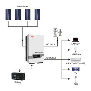 해야 인버터 5kw 48v 태양 2kva 전원 인버터 하이브리드 태양 광 인버터 순수 사인파 홈 - Product Image 4