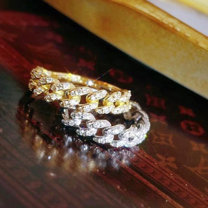 Anelli di Lusso F1555 in Oro Bianco con Diamanti Taglio Brillante Rotondo Colore G Naturale Gioielli di Fidanzamento per Donne - Product Image 3