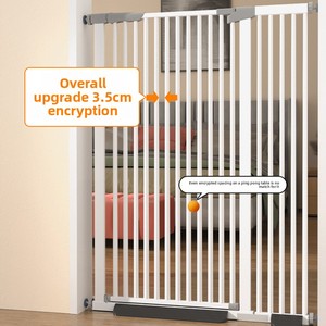 <span class=keywords><strong>Barrière</strong></span> de Sécurité Renforcée <span class=keywords><strong>pour</strong></span> Animaux de Compagnie, Anti-Chute <span class=keywords><strong>pour</strong></span> Chats et Chiens, <span class=keywords><strong>pour</strong></span> Balcon Intérieur, Sans Perçage, avec Verrouillage Automatique - Product Image 1