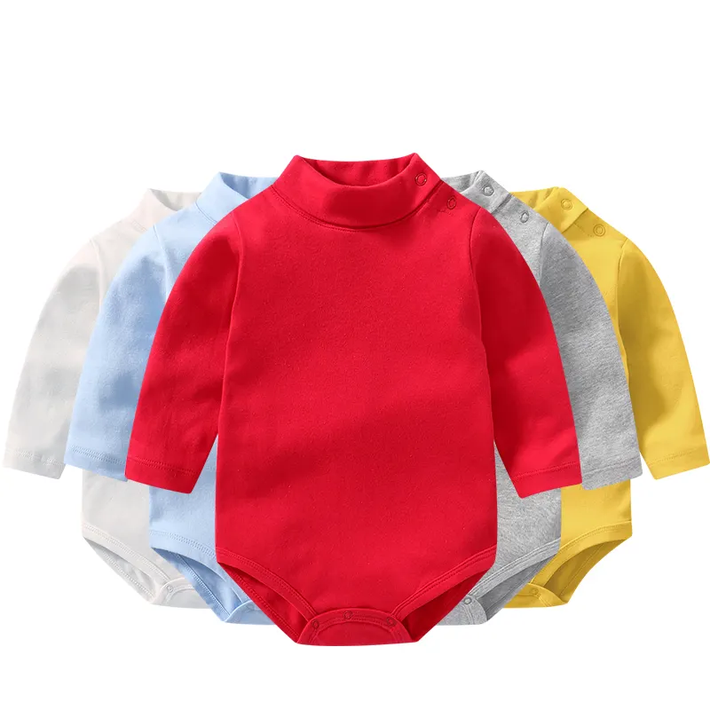 Benutzer definierte Logo Baby kleidung Stram pler Dreieck Neugeborene Baumwolle Kinder Kinder Kleinkind Baby Stram pler für Herbst Winter