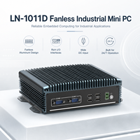 Mini PC Compacto con Doble LAN, USB, COM, HD, VGA, WiFi, 4G Opcional para Computación Edge, Compatible con Windows y Linux