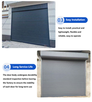 Puerta de Garaje Plegable, Resistente al Viento y al Agua, sin Rieles, de Fabricación Profesional