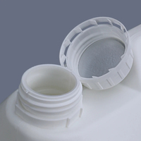 Seau rond de 5 gallons, baril vide, conteneur en HDPE de 500 ml, pot en plastique fluoré avec marquage UN, bouteille pour engrais liquide, produits chimiques