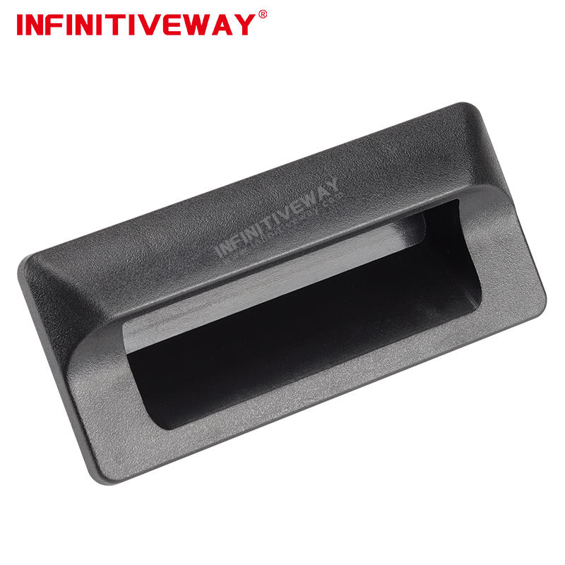 Embedded Plastic Handle Concave Shaped for Metal Housing