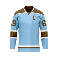 Combinaison d'entraînement de hockey sur glace personnalisable Mammoth, nouveau standard, maillot français Wilderness, broderie feuille d'érable, 100% polyester