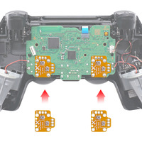 Carte de réparation pour dérive de stick analogique ALPS pour Xbox One/Series S/X, PS4, PS5 – Jaune et Noir
