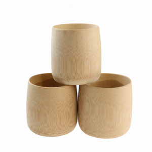 Eco friendly logo personalizzato naturale biodegradabile riutilizzabile tazza di vino in fibra di bambù tazza di bambù da tè fatta a mano - Product Image 1
