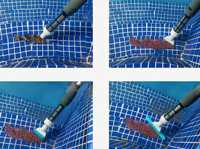 Aspirateur de piscine électrique rechargeable, nettoyeur sous-marin portatif pour spa, bain à remous et petites piscines hors sol à parois souples