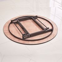 Table de banquet pliante ronde, en contreplaqué robuste avec surface en PVC, pour mariage, fête, restaurant et événements commerciaux