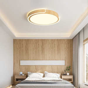 İskandinav Modern Minimalist tavan işık dairesel akrilik kapak uzaktan kumanda lambası demir yatak odası çalışma yaratıcı kişiselleştirilmiş led - Product Image 5