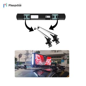 Affichage publicitaire LED double face pour toit de taxi, dynamique, monté sur véhicule, publicité mobile, 4G WiFi GPS, signalisation à distance - Product Image 2