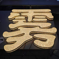 Letras Acrílicas 3D con Iluminación Frontal LED Personalizadas, Letrero con Logotipo de Empresa, IP54 Resistente al Agua, Multicolor, Control Remoto, Montaje en Pared