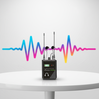 Microphone intra-auriculaire sans fil professionnel AIDI à condensateur, suppression du bruit, métal noir, son parfait pour les concerts en direct sur scène