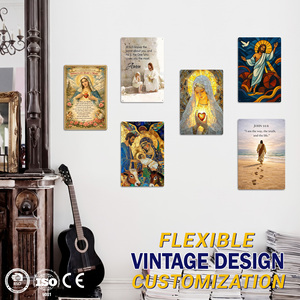 Artesanía Metálica al por Mayor, Letreros Metálicos Vintage de Catolicismo, Personalizables con Imágenes de Jesús y la Biblia para Decoración del Hogar, Iglesia, Cuadros y Arte Mural - Product Image 2