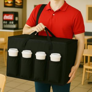 Bolsa Térmica para Entrega de Pizza, Resistente y Aislada, con Portavasos para Servicios de Catering - Product Image 2