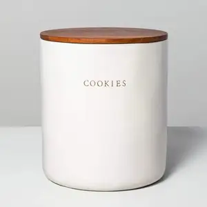 Pot de rangement en grès et en céramique, conteneur de cuisine avec tasses, récipients de rangement (biscuits)