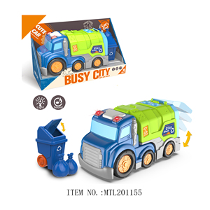 Vente en gros de voitures à inertie en plastique de dessins animés pour enfants, jouets pour garçons, <span class=keywords><strong>grue</strong></span>, véhicules, camions de construction - Product Image 3