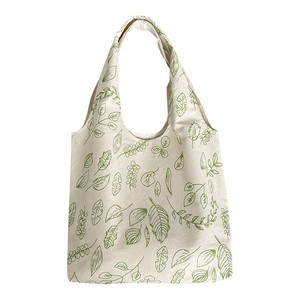 Sac en toile d'été pour femme, style japonais-coréen, imprimé floral, grande capacité, souple, à porter à l'épaule ou à la main, idéal pour étudiante ou cours de soutien scolaire - Product Image 5