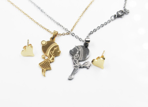 BMZ 2026 <span class=keywords><strong>Kiss</strong></span> love Forever Jewelry <span class=keywords><strong>2</strong></span> Sets Acier inoxydable - Product Image 4