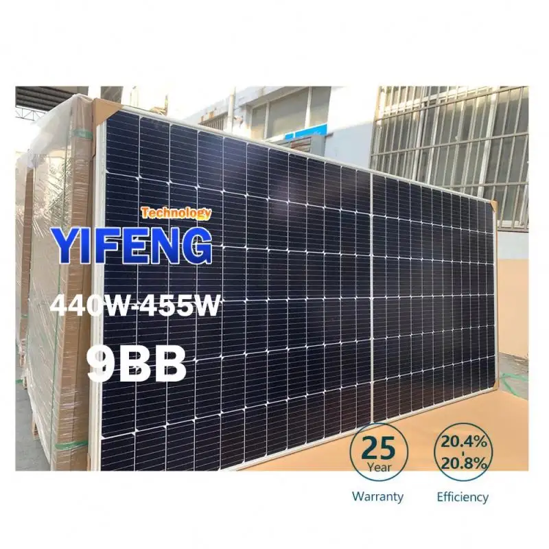 Mono Panel 450W Jiangsu Panels Solares De 445W Bast Sulr Panel 500 Watt Halb zelle 500 W 12Bb Painel Solarnel Sol 400 Solar Kit