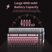 Kustom 75% Gasket dipasang 81 tombol 2.4G BT kabel Gaming mekanik Keyboard nirkabel rgb mekanik keyboard untuk PC Gamer
