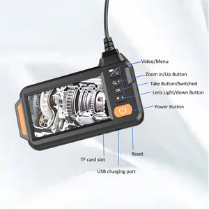 كاميرا تفتيش المجاري عالية الدقة بشاشة LCD مقاس 4.3 بوصة بدقة 1920*1080 بكسل، طول الكابل <span class=keywords><strong>2</strong></span>/5/10 متر، مقاومة للماء IP67، كاميرا أمامية وجانبية، ضمان لمدة سنة، مقاومة للماء IP68 - Product Image 3