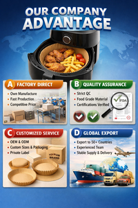 Forros Desechables para Freidora <span class=keywords><strong>de</strong></span> Aire, Resistentes al Calor 230°C ° Antiadherente, Fácil <span class=keywords><strong>de</strong></span> Limpiar - Product Image 4