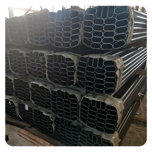 Fornecimento de fábrica Tubos de aço oval planos de aço carbono para soldagem de precisão de alta qualidade com bom preço e bom serviço
