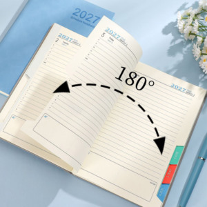 Carnets de notes, agendas et planificateurs personnalisés 2027, couverture souple A5, prix d'usine, en cuir PU, journal quotidien, hebdomadaire, mensuel - Product Image 5