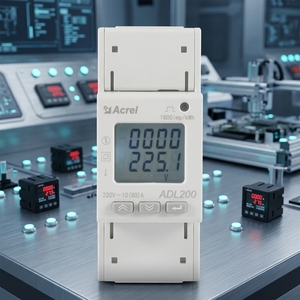Medidor de Energía Monofásico Acrel ADL200, Montaje en Riel DIN, Modbus RTU, Pantalla LCD, Gabinete de Distribución de Energía, Certificación MID - Product Image 1