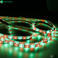 Adressable individuellement 10mm largeur DC12V DC5V 60led/m WS2813 WS2815 éclairage paysager SMD5050 utilisation de projet bandes lumineuses