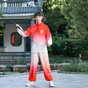 Costume d'entraînement sportif pour étudiants de l'école de Tai pour adultes Nese <span class=keywords><strong>Kung</strong></span> Fu à manches longues - Product Image 4