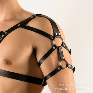 Disfraces y accesorios sexys para hombre de estilo europeo y americano, chaquetas de cuero, esposas para brazos, para actuaciones, discotecas y baile en barra. - Product Image 5
