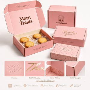 Caja de Embalaje para Regalos de Pastelería, Plegable, Corrugada, Elegante, Mate, Ecológica, de Grado Alimenticio, con Lámina en Relieve, Venta al Por Mayor de Fábrica - Product Image 4