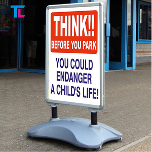 Fabricant A1 Silver pour activités de plein air injection d'eau pendule double face présentoir d'affiches pliable - Product Image 4