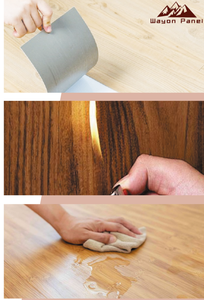 Wayon nhà máy bán hàng trực tiếp của hạt gỗ không thấm nước lột gạch sàn và tự dính polyvinyl clorua sàn nhựa - Product Image 4