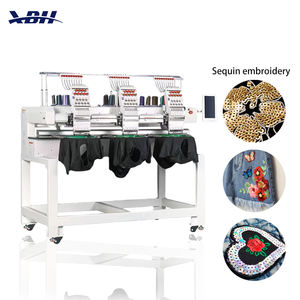 Máquina de bordar de costura automática Sing <span class=keywords><strong>2</strong></span> 4 6 Head, máquina de bordar de ordenador de cinta plana para camiseta con sombrero 3D de aguja múltiple de - Product Image 2