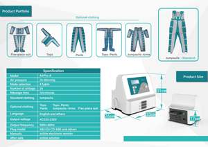 Terapia de Presión de Aire con Control de Presión para Terapia de Brazos y Piernas y Masaje Corporal Drenaje Linfático - Product Image 6