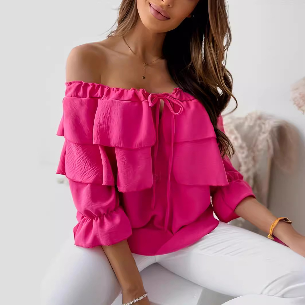 トップス rosarymoon off shoulder tunic 682 OFF SHOULDER Tunic top / pack of 4 – ranees.co